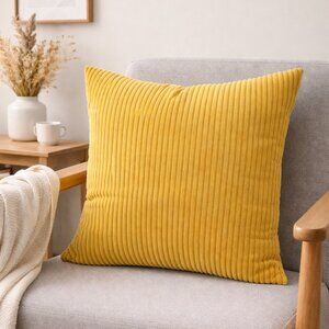 4/$25💤 Yellow Mustard Square Pillow